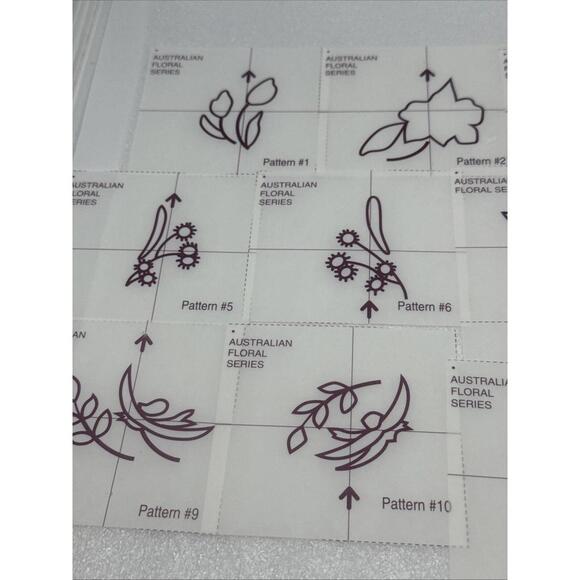 Janome Embroidery Memory Card AUSTRALIAN FLORAL SERIES W/14Templates!